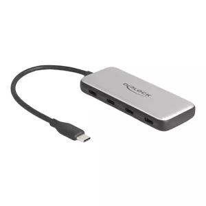DeLOCK 64261 USB 3.2 Gen 1 Type-C Hub 10000 Mbit/s Black Grey