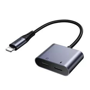 Lightning audio adapter Joyroom SY-L02 — Lightning to dual Lightning, black