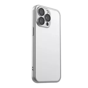 Protective phone case Joyroom JR-15Q2 matte gray for iPhone 15 Pro, slim protective cover with precision cutouts