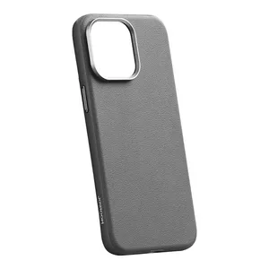 Защитный магнитный чехол Joyroom JR-BP007 для iPhone 15 Pro Max, серый — защита корпуса и граней, магнитное крепление