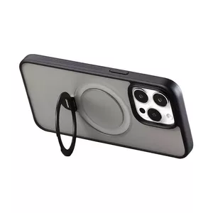 Protective magnetic phone case Joyroom JR-BP004 for iPhone 15 Pro Max, black, MagSafe-compatible edge-to-edge protection