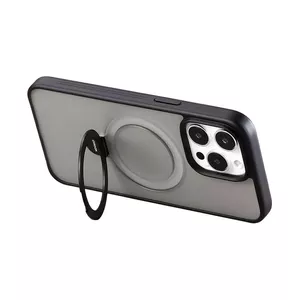 Aizsargmagnētiska telefona apvalks Joyroom JR-BP004 priekš iPhone 15 Pro, melns, plāns, saderīgs ar MagSafe