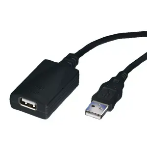 USB Extension Cable ROLINE 5m 1 Port Black