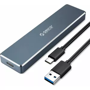 ORICO M.2 enclosure PVM2F-C3-GY-BP USB-C aluminum for NVMe SSD, M.2 2280/2260/2242 support
