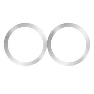 Magnetic Sticky Metal Plate 2in1 set iLike MG2 with 2x MagSafe rings 55×45 mm Black