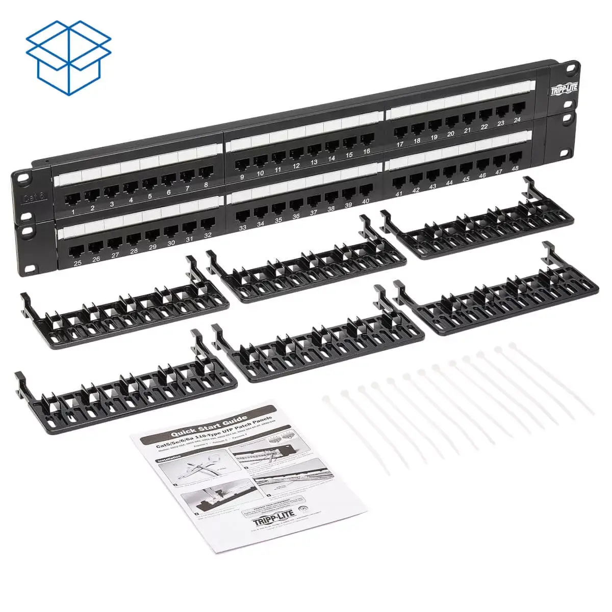 48-Port Cat6 Patch Panel Tripp Lite N252-048 Photo 5