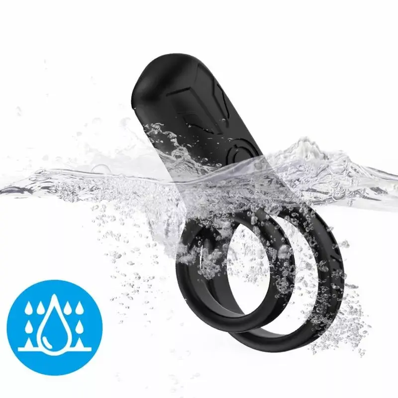 Насадка на пенис ARMONY DOUBLE RING VIBRATOR BLACK Photo 3