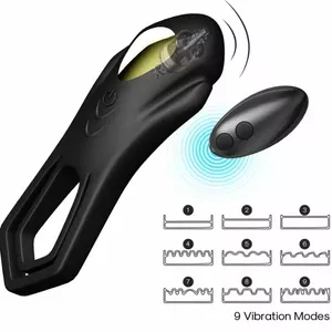 Penis Extension Armony Roadster Vibrator Double Ring Remote Control Black