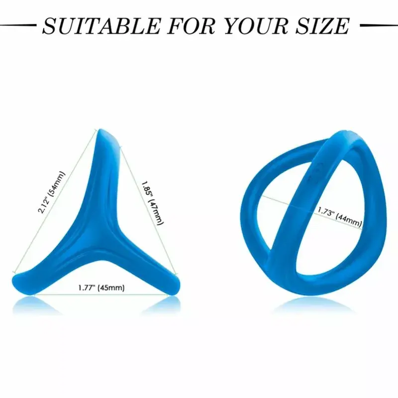 Силиконовое кольцо ARMONY FOR COUPLES Armony Tresor Double Blue Photo 2