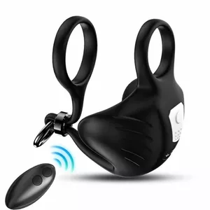 Vibrator ring ARMONY FOR COUPLES Manta Remote Control Black — couples' vibrating ring, remote-controlled, silicone, rechargeable