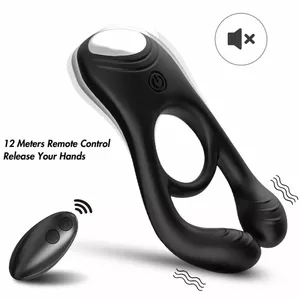 Vibrator ring ARMONY FOR COUPLES Veyron Double Remote Control Black