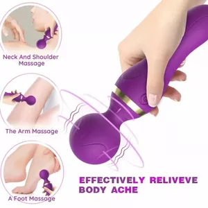 Handheld massager and vibrator ARMONY FOR COUPLES D-237975 with super flexible head, black