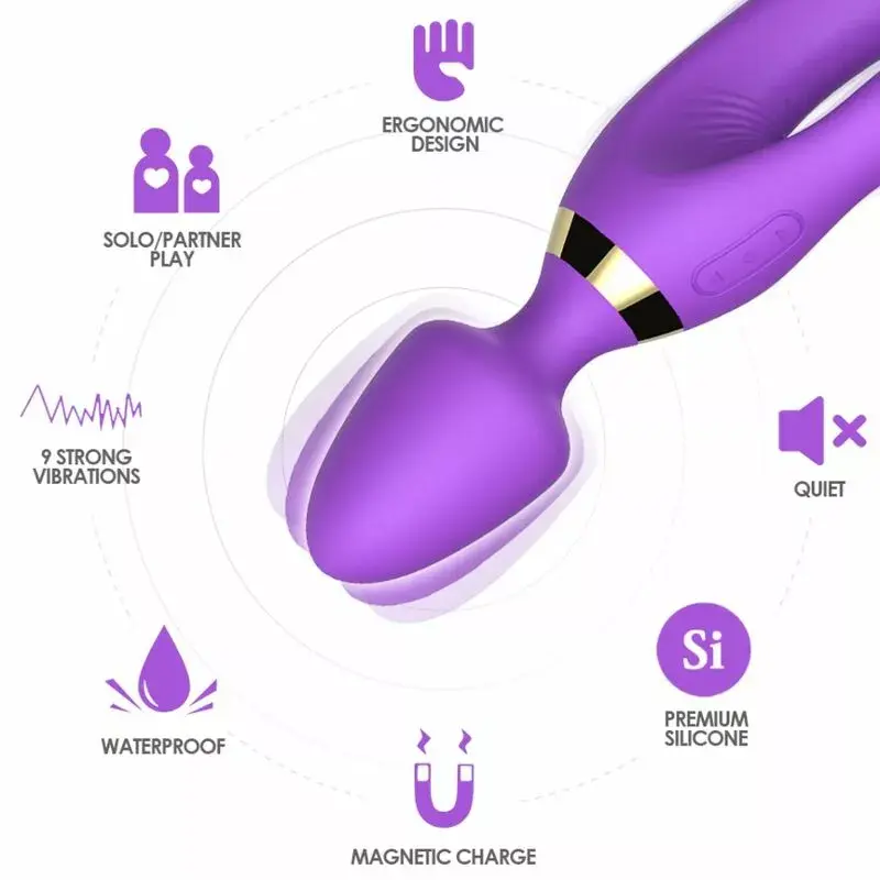 ARMONY Rabbit Vibrator - Dual Stimulation Silicone Massager Photo 3