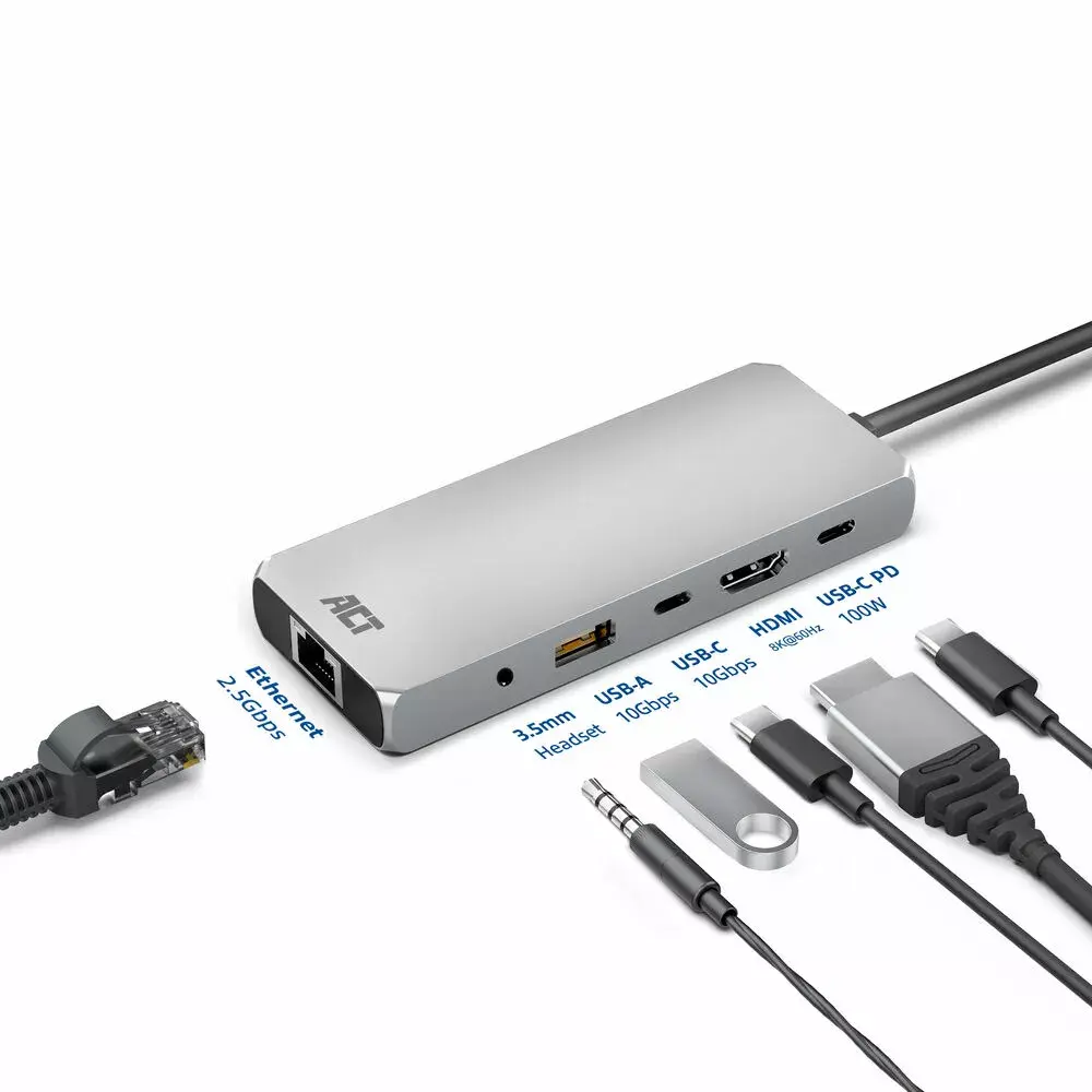 ACT USB-C dokstacija 4K 8K 30Hz Photo 5