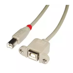 USB cable Lindy 31800 0.5m USB B Grey