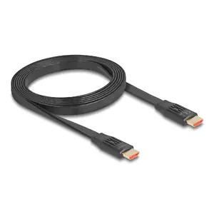DeLOCK HDMI kabelis 2m A tips Vīriešu uz Vīrieti 48 Gbit/s Melns