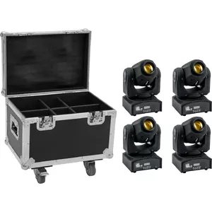 LED spot set EUROLITE TMH-17 4x with wheeled case