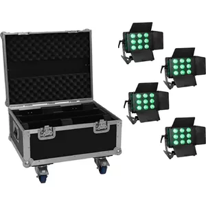LED light set EUROLITE CLS-9 QCL RGB/WW 9x7W — 9 fixtures, RGB + warm white, 7W LEDs each