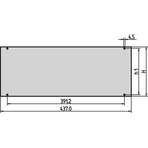 Front Panel 2U SCHROFF 30828055 — Aluminum, Black, 2U Rack Front Panel