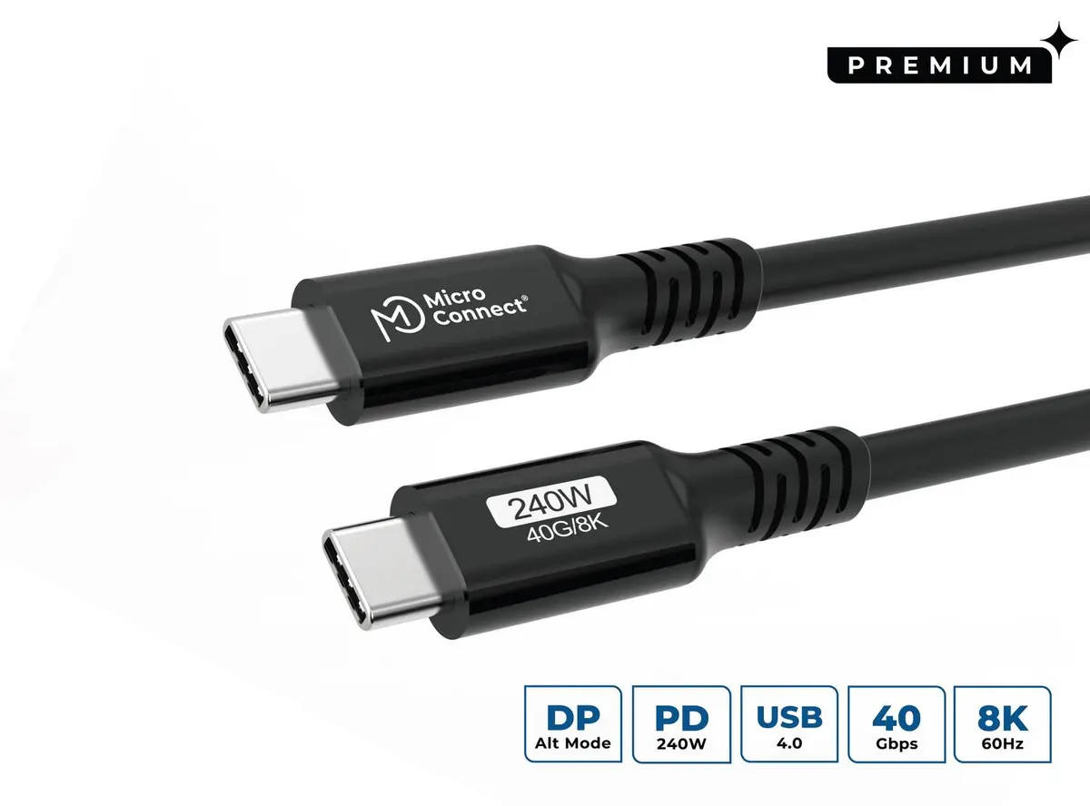 MicroConnect USB4CC2-240W USB kabelis USB4 Gen