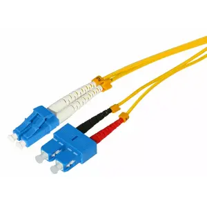 Fibre optic cable Tecline 799LS00 LC SC SMF 0.5m Yellow