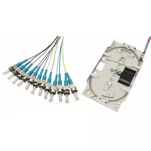 Fibre optic cable Tecline 20500035 12x ST OM3 2 m Aqua Black Blue Brown Green Grey Orange Pink Red Turquoise Violet White Yellow
