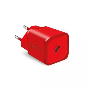 Charger SBS TETRGAN1C20R Indoor AC Fast Charging Red USB Type-C