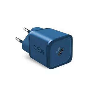 Charger SBS TETRGAN1C20B Indoor AC Fast Charging Blue USB Type-C