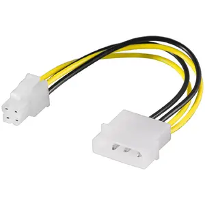 Jaudas kabelis adapteris Goobay 5.25 collu Male uz ATX12 P4 4-Pin