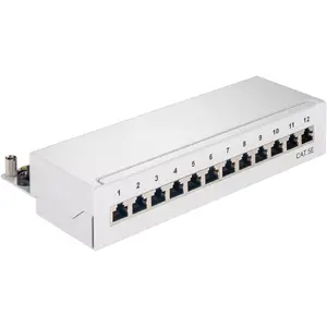 Patch Panel Goobay CAT 5e Mini 12 Port