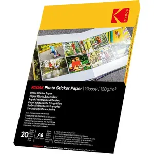 Foto papīrs Kodak 10x15 cm pašlīmējošs, 20 loksnes (modelis 185Z001560)