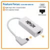 USB-C uz Gigabit tīkla adapteri Tripp Lite U436-06N-GBW-RA Photo 9