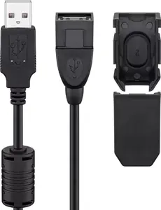 USB cable Goobay 93284 USB 2.0 2 m USB A Black