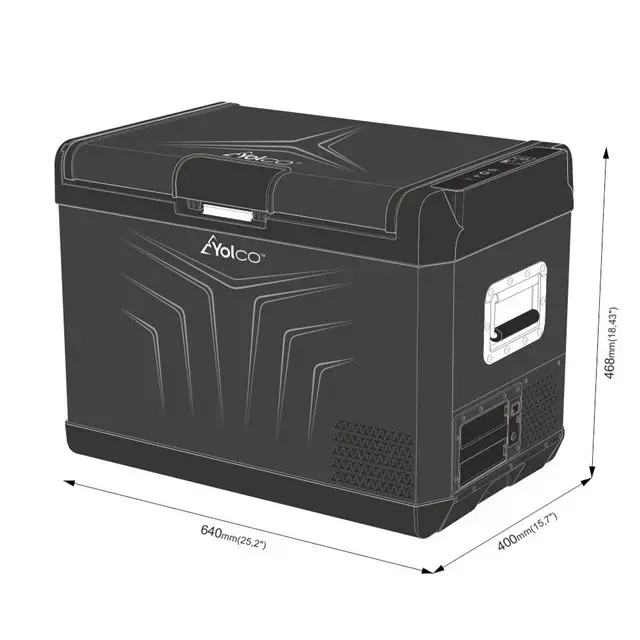 Yolco GCX47 Black portable compressor fridge Photo 8