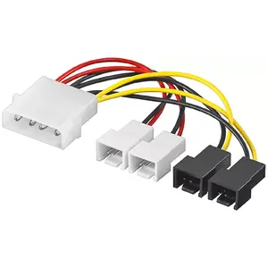 Barošanas kabelis adapteris PC ventilatoriem Goobay 93632