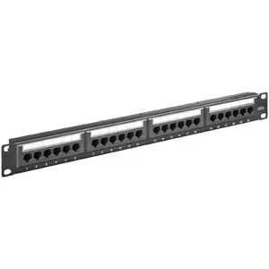 Patch Panel Goobay CAT 6 24 Port 19 inch