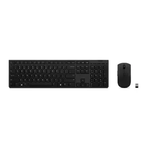 Lenovo 4X31K03968 клавиатура Мышь входит в комплектацию РЧ беспроводной + Bluetooth Французский Серый