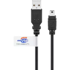 USB Cable Goobay 93903 3m Mini-USB B to USB A Black