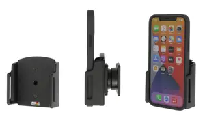 Brodit 711368 Passive Holder for Mobile Phone and Smartphone Black ABS Screw Mount for Car and Indoor Use