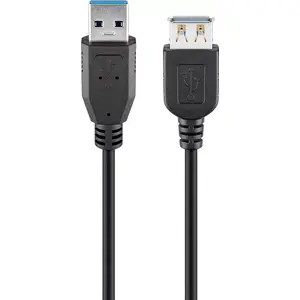 USB Cable Goobay 93999 USB 3.2 Gen 1 3m USB A Black