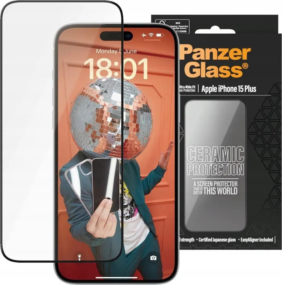 PanzerGlass Ceramic Protection ekrāna aizsargstikls Apple