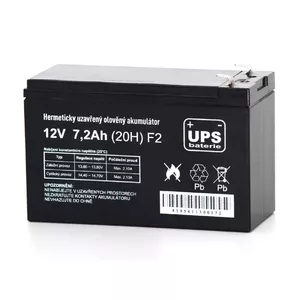 Svinčskābes akumulators UPS FIAMM 12V 7.2Ah F2 (14551)