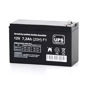 UPS akumulators FIAMM 12V 7.2Ah F1 — noslēgts svina‑skābes akumulators