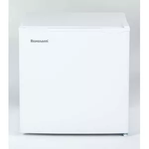 Fridge-freezer Ravanson LKK-50E, 50 L total (40 L fridge, 4 L top freezer), white, rotary control, right hinge