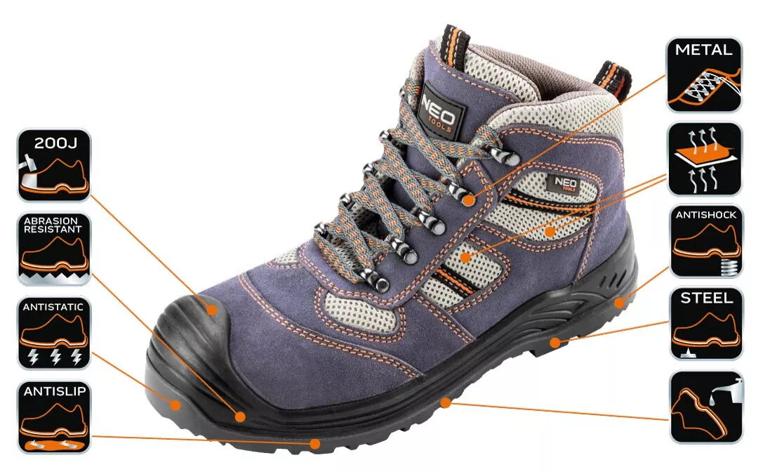 Drošības zābaki NEO tools 82-046 S1P