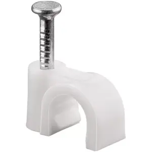 Kabeļa klips Goobay 17078 6 mm balts