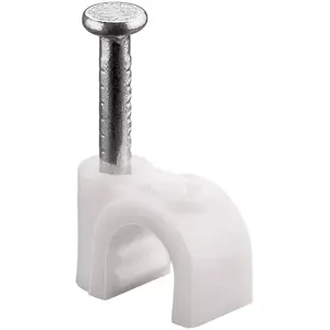 Cable Clip Goobay 17077 5 mm white
