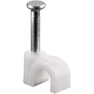 Kabeļu klips Goobay 17076 4 mm balts