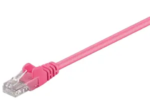 Сетевой кабель Goobay 95200 Магента 0.25 м Cat5e U/UTP