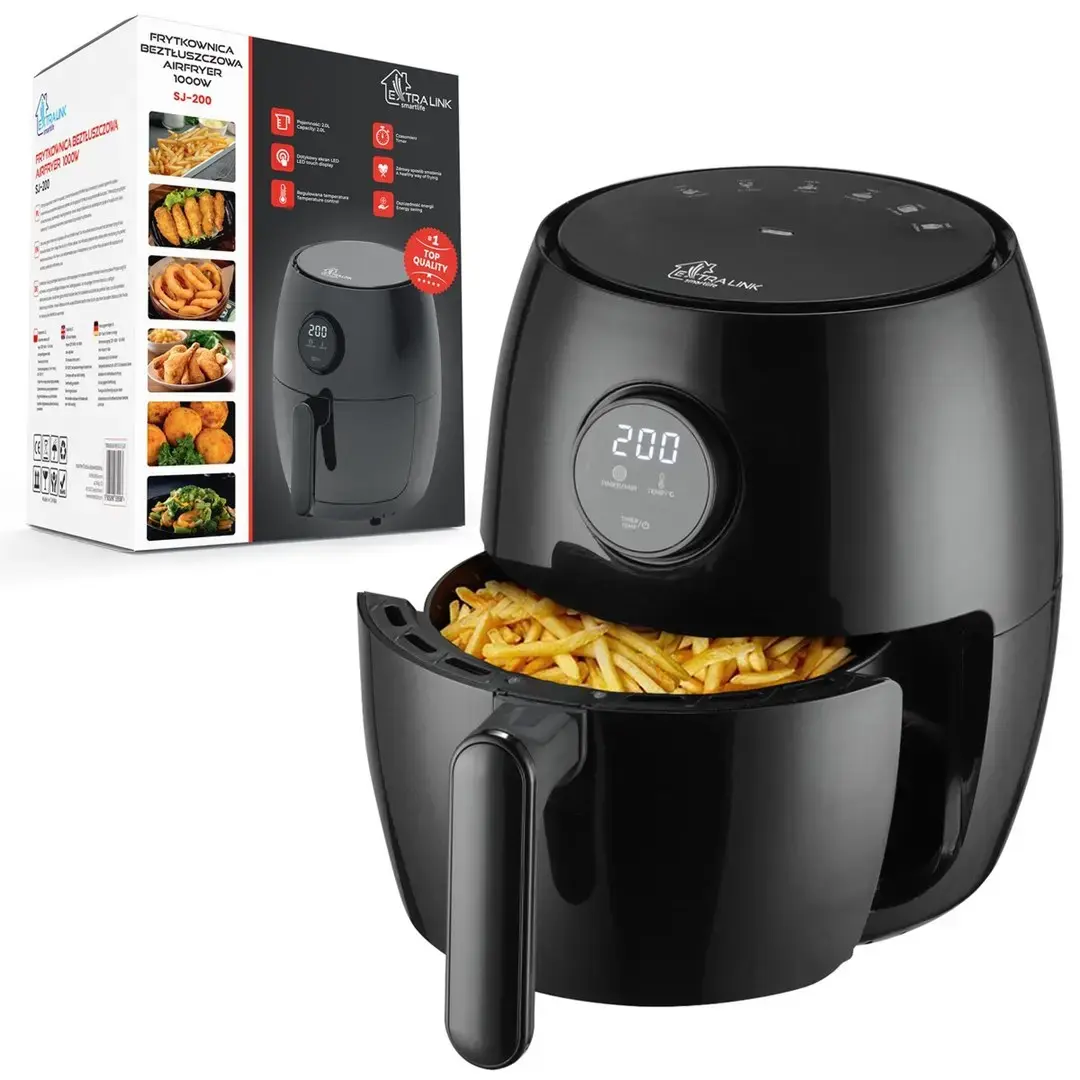 Extralink Smart Life Air Fryer SJ-200 2L 1000W Photo 2